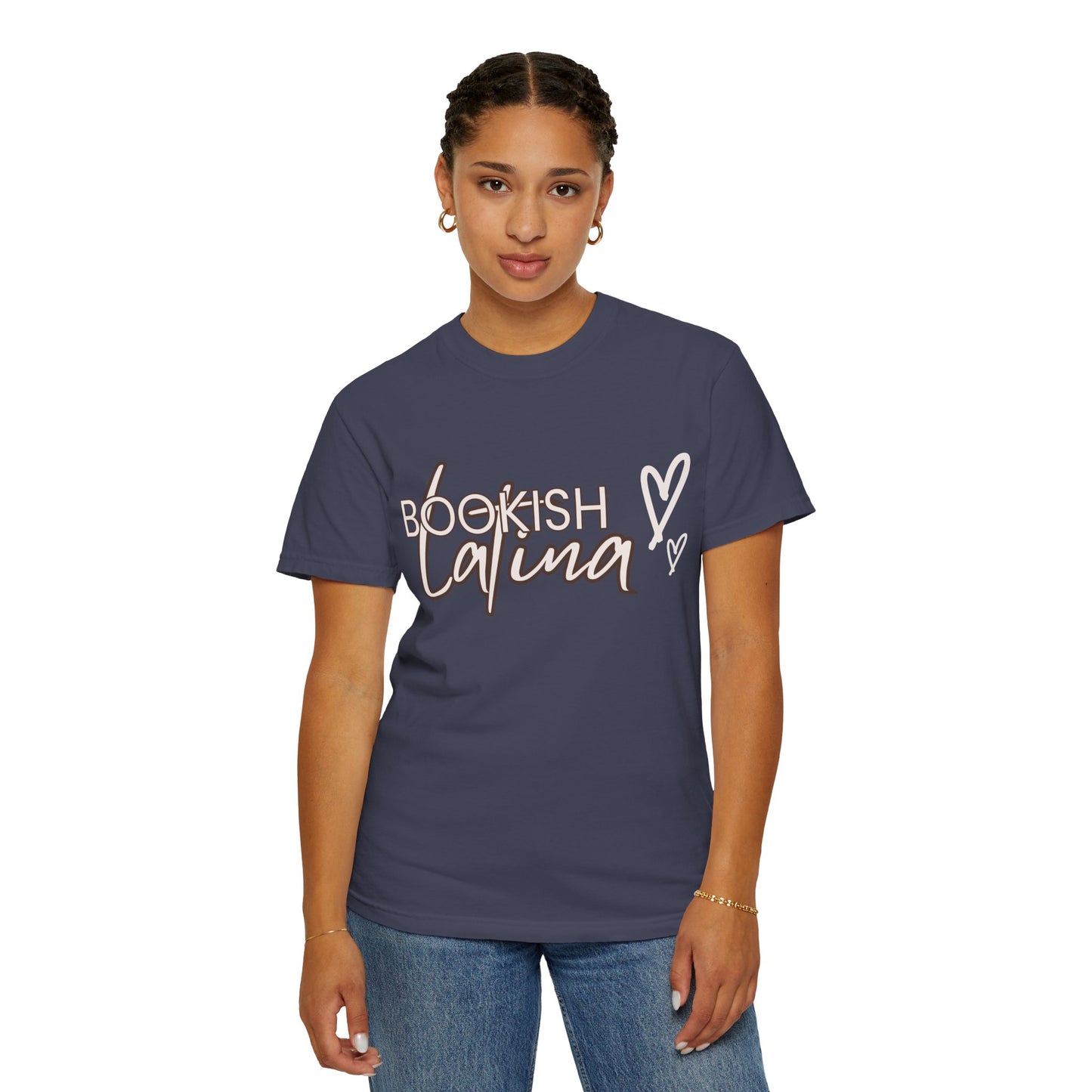 Bookish Latina Unisex T-Shirt- with hearts design