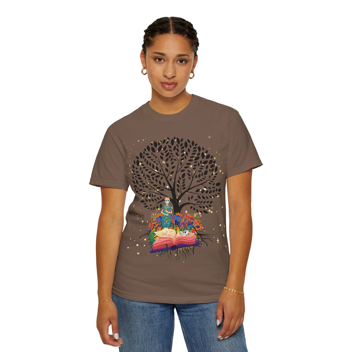 Tree of Life Unisex T-shirt with Calavera Design