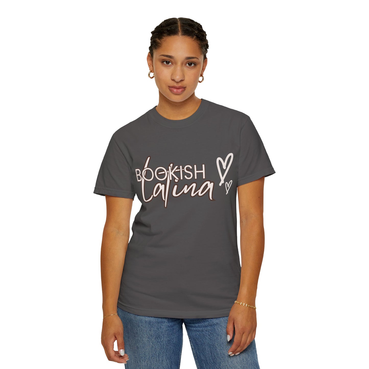 Bookish Latina Unisex T-Shirt- with hearts design