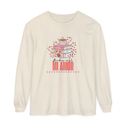 Books Are Mi Amor Unisex Long Sleeve T-Shirt