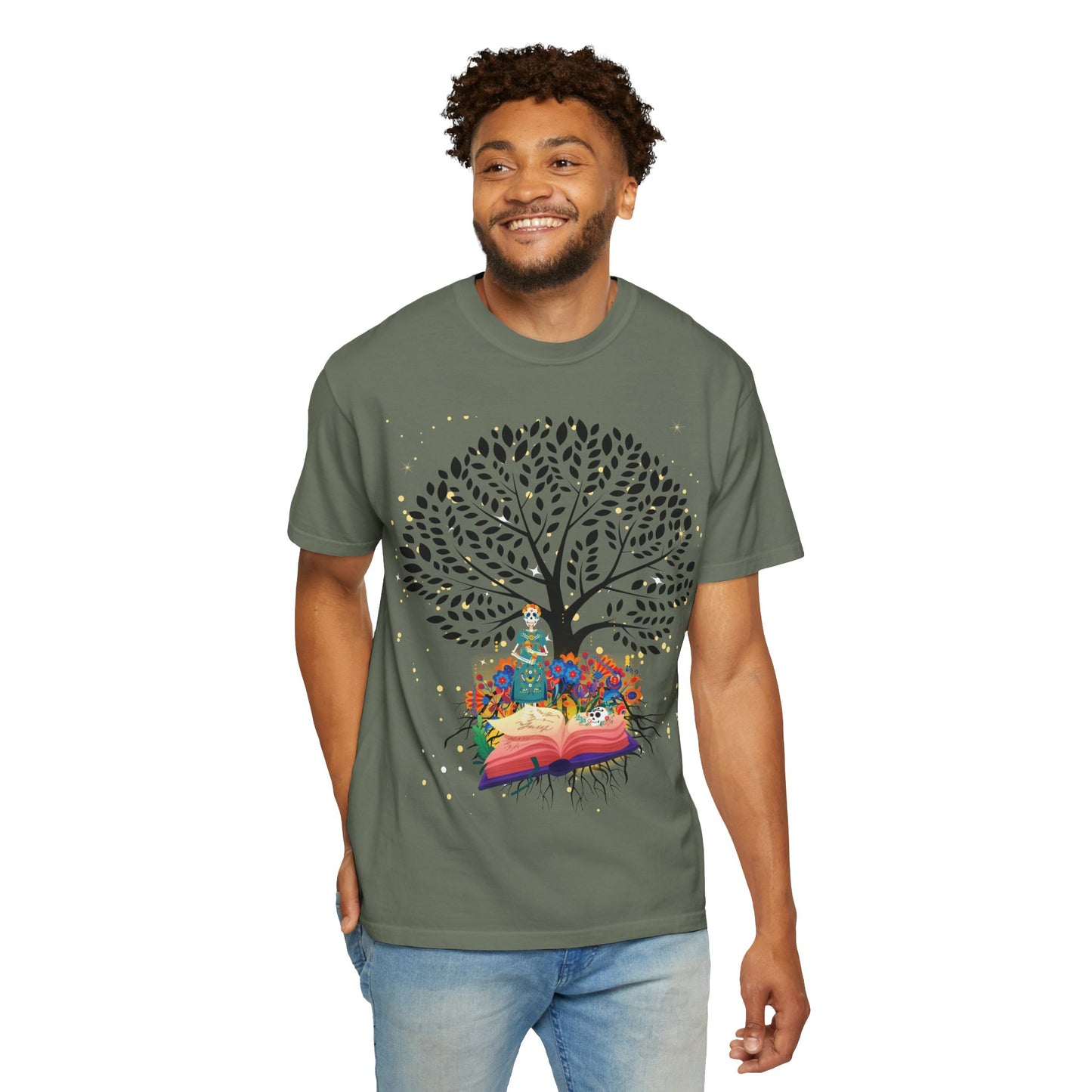 Tree of Life Unisex T-shirt with Calavera Design