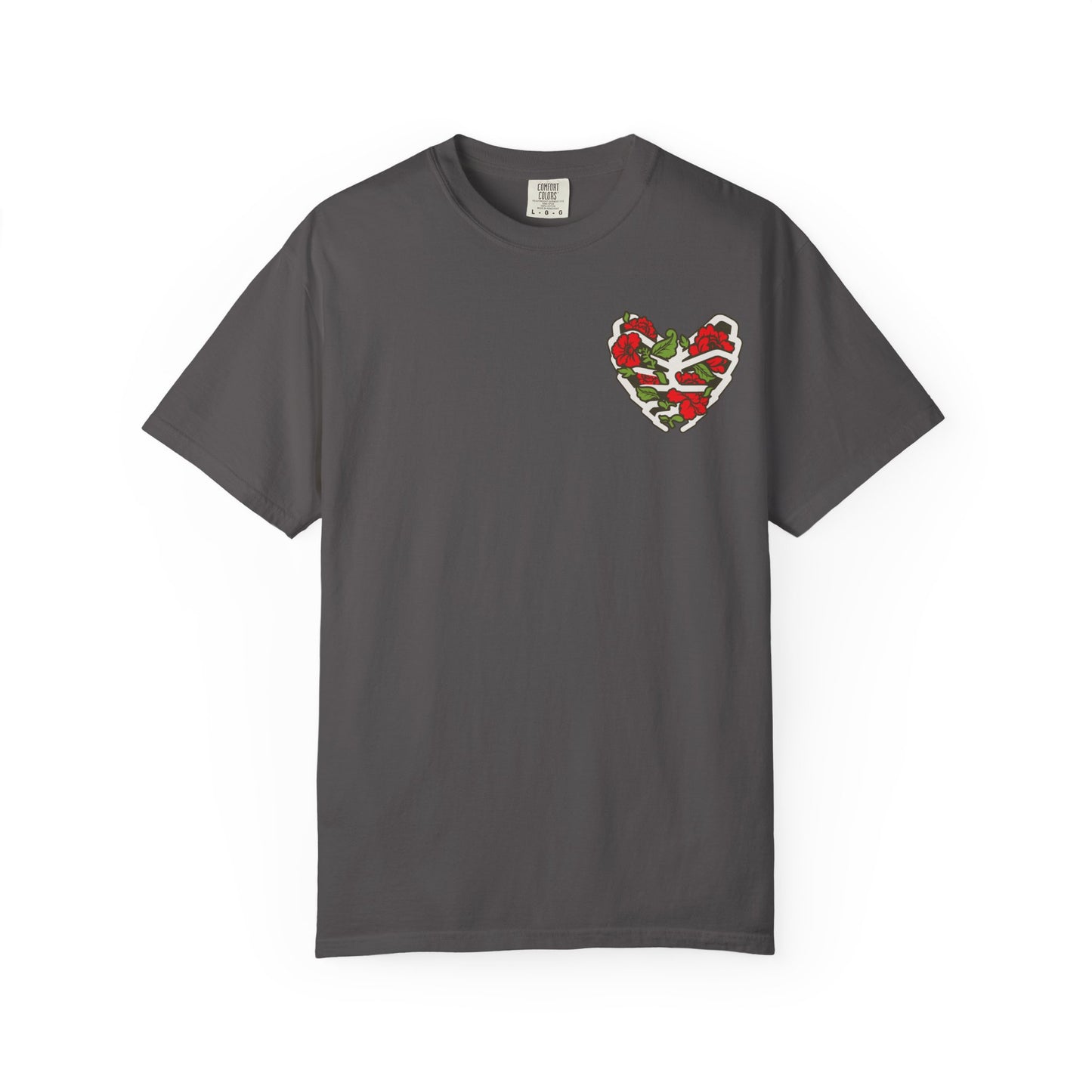 Unisex Garment-Dyed T-shirt - Autentico, Chingon Latino with Calavera Heart