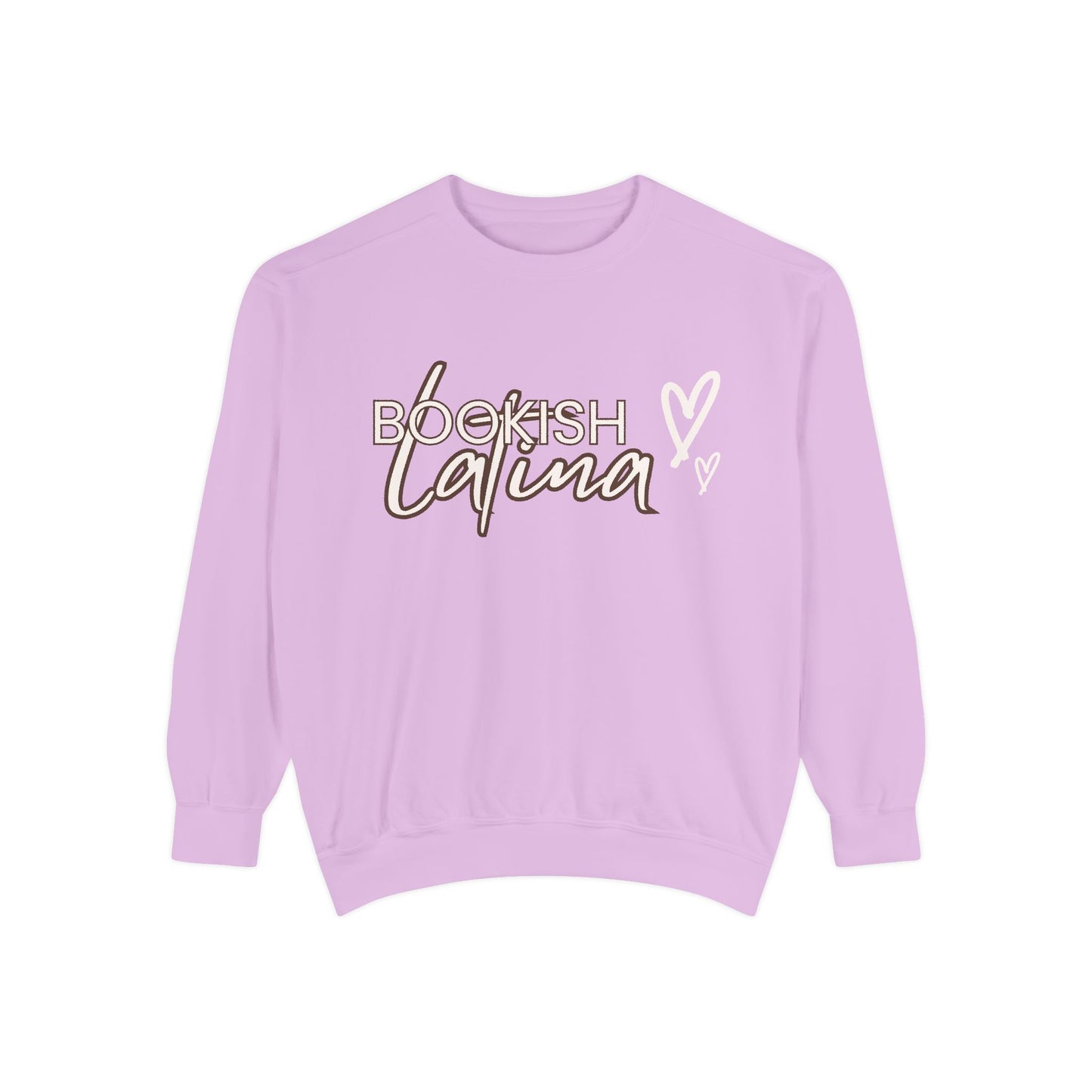 Bookish Latina Sweatshirt- with hearts design