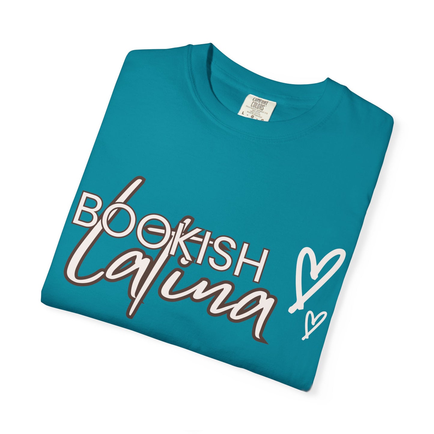 Bookish Latina Unisex T-Shirt- with hearts design