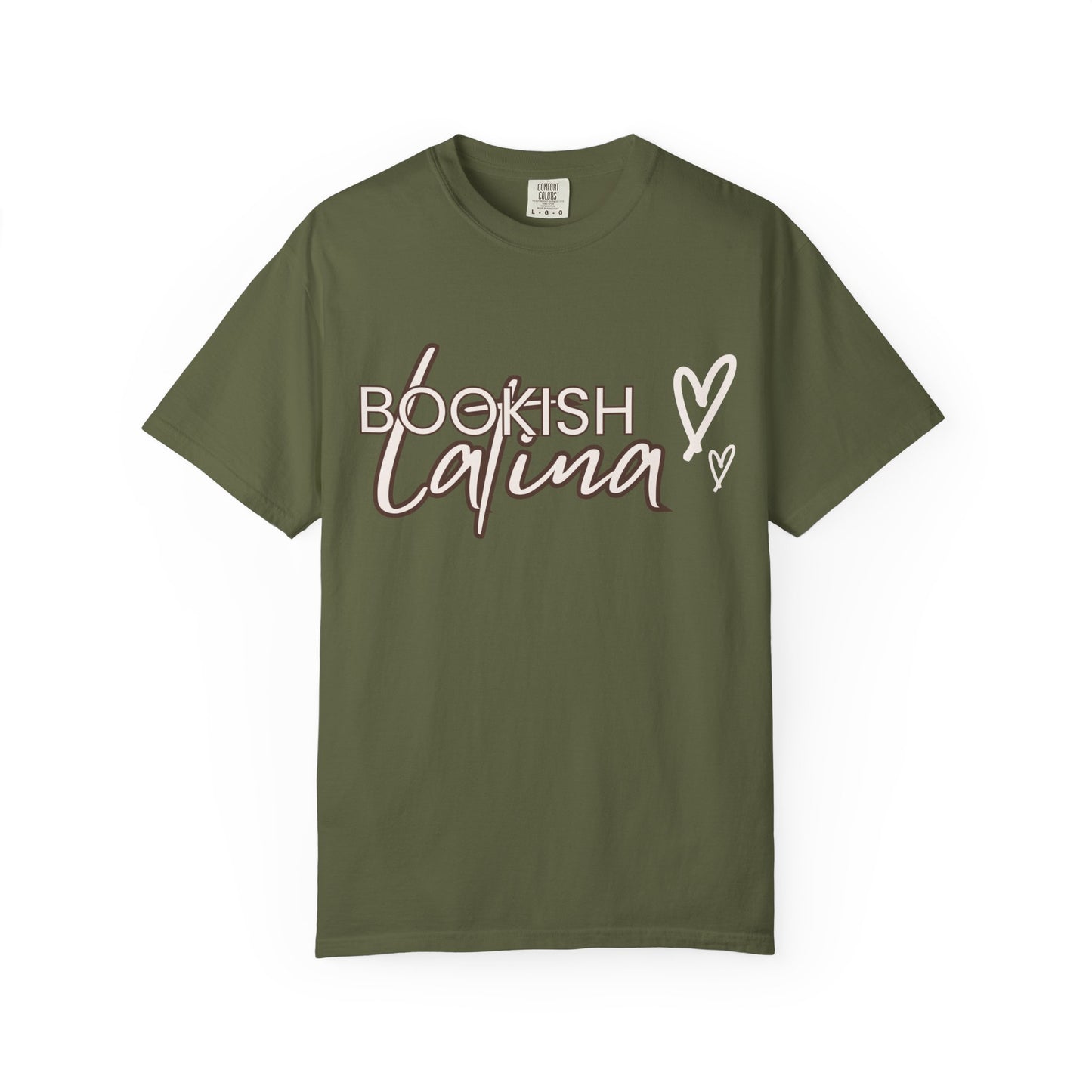 Bookish Latina Unisex T-Shirt- with hearts design