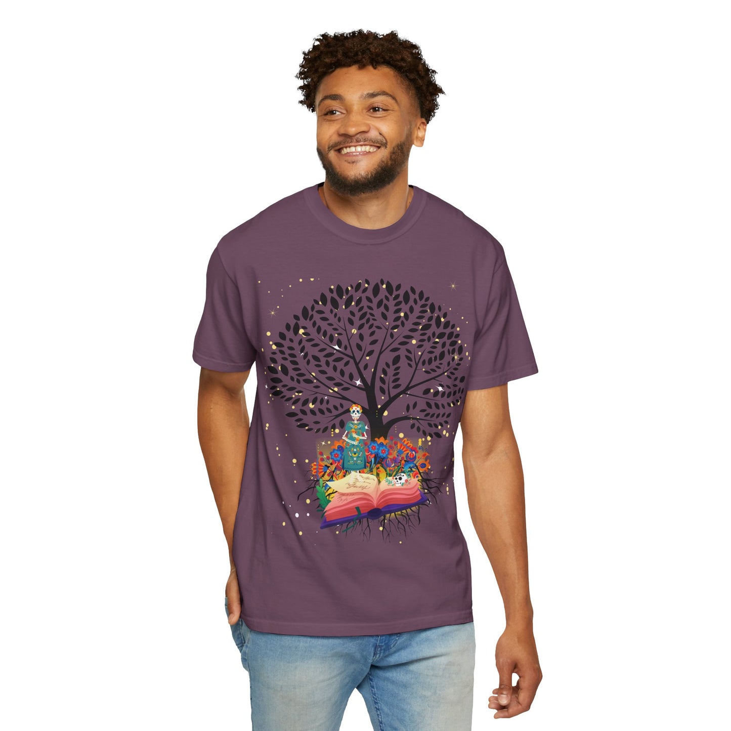 Tree of Life Unisex T-shirt with Calavera Design