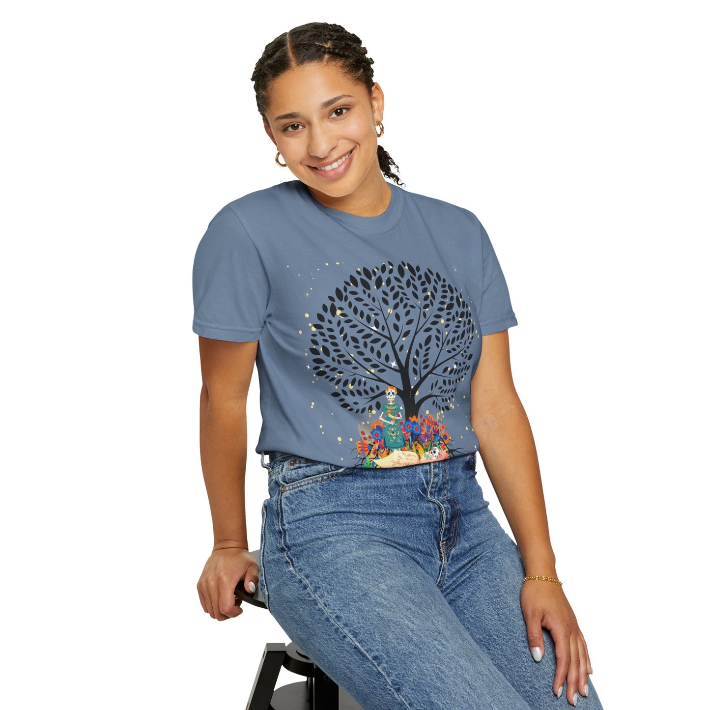 Tree of Life Unisex T-shirt with Calavera Design