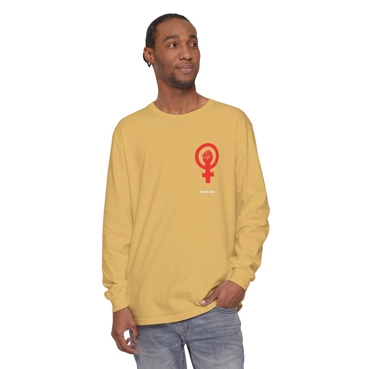 Empoderada Red Feminist Symbol Long Sleeve T-Shirt