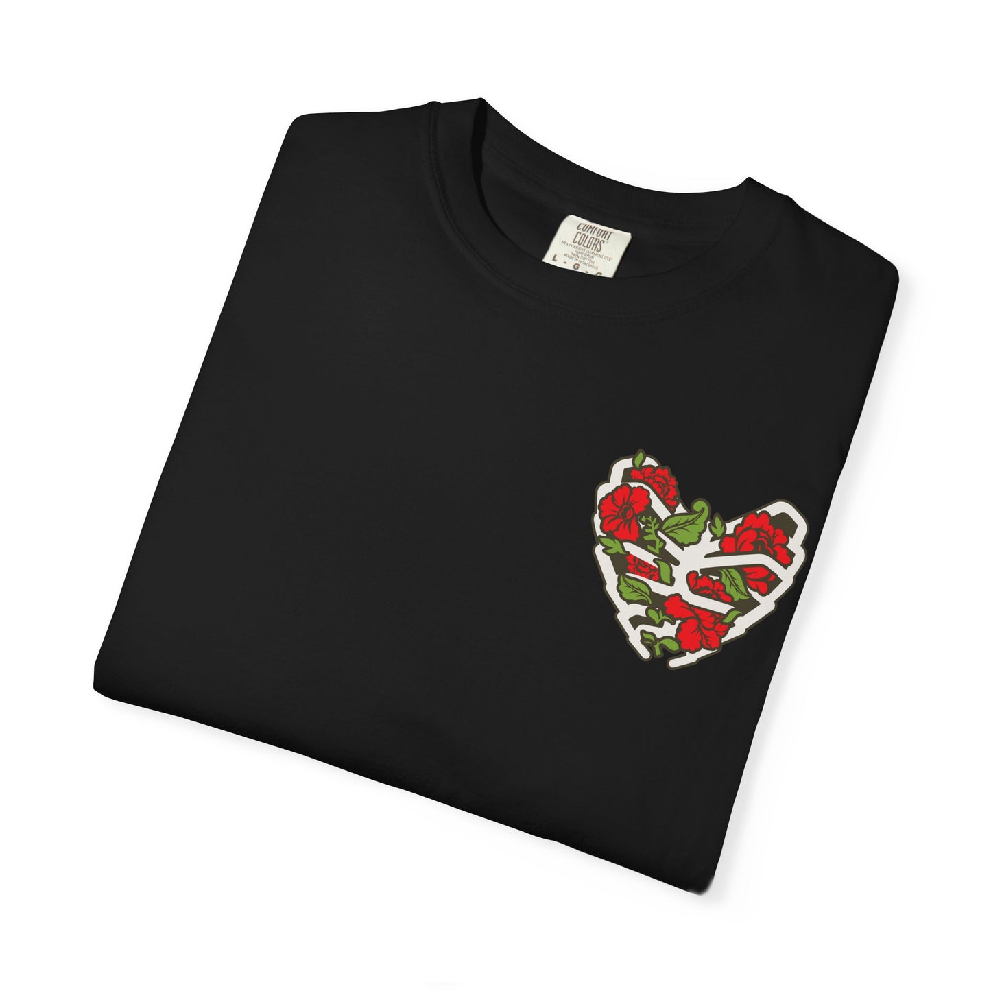 Unisex Garment-Dyed T-shirt - Autentico, Chingon Latino with Calavera Heart