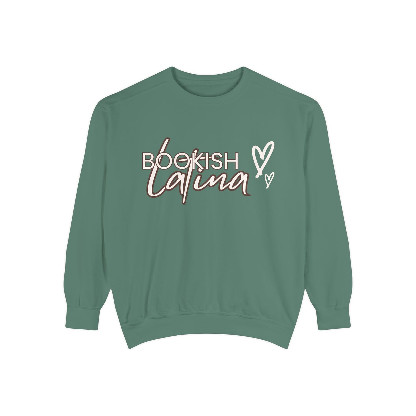 Bookish Latina Sweatshirt- with hearts design