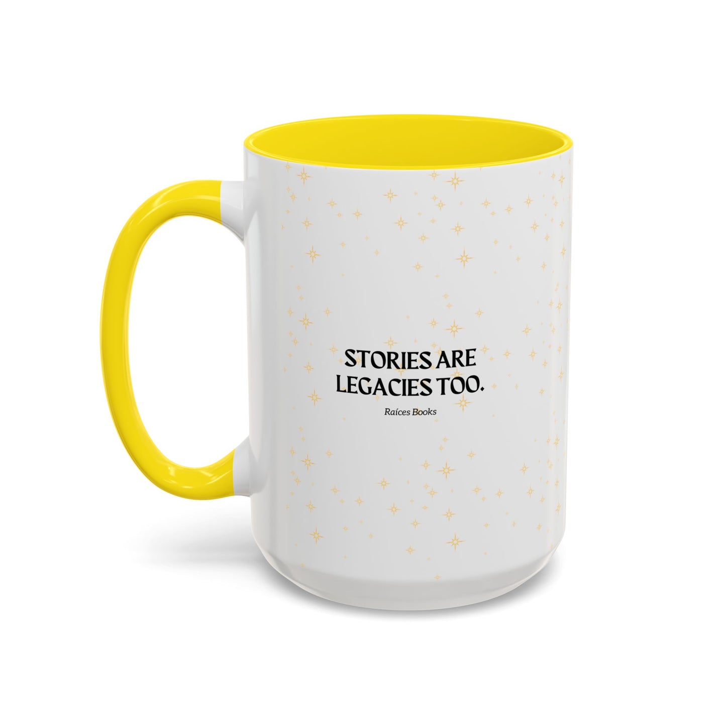 Coffee Mug - Stories are Legacies Too with Catrina, Tree, and Book Design