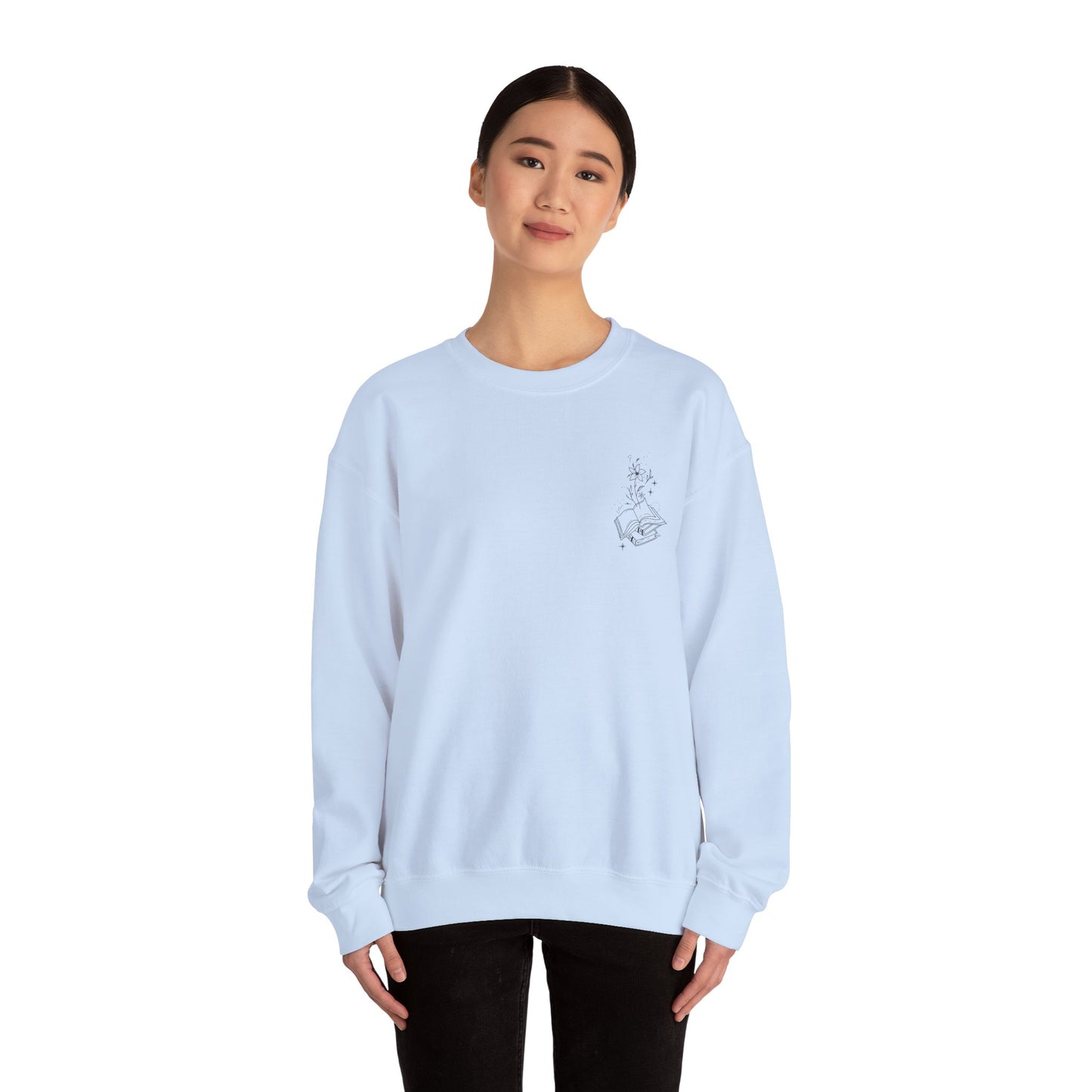 Book Lover Crewneck Sweatshirt - A book a day keeps the chisme away