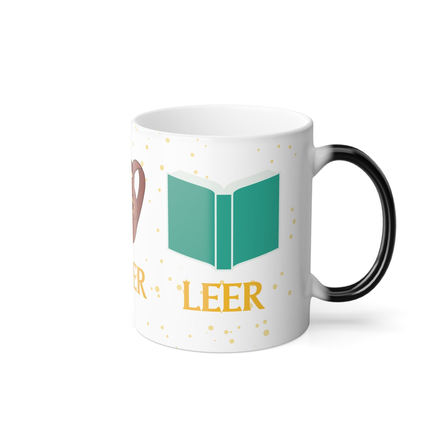 Comer, Beber, Leer Color Morphing Mug, 11oz