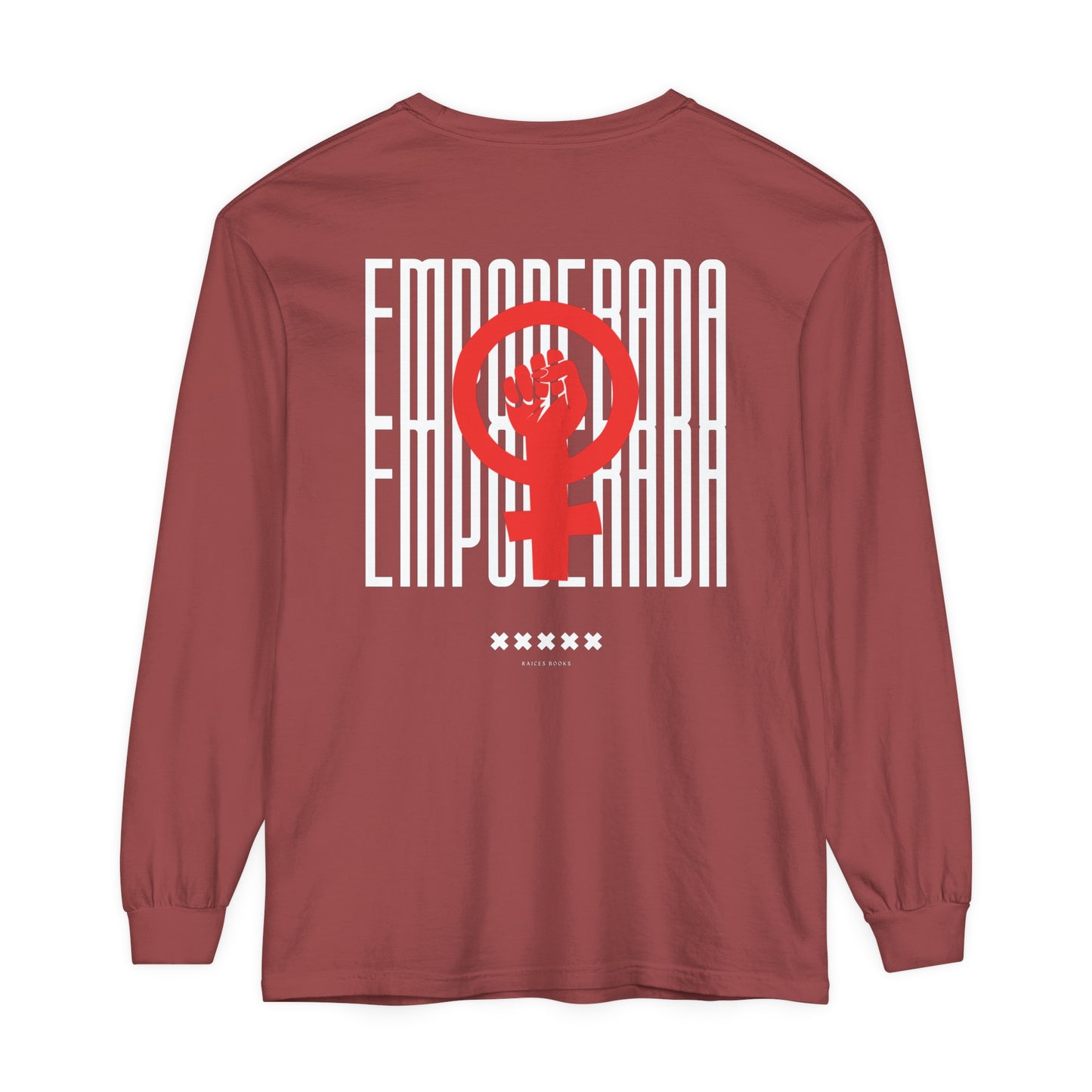 Empoderada Red Feminist Symbol Long Sleeve T-Shirt