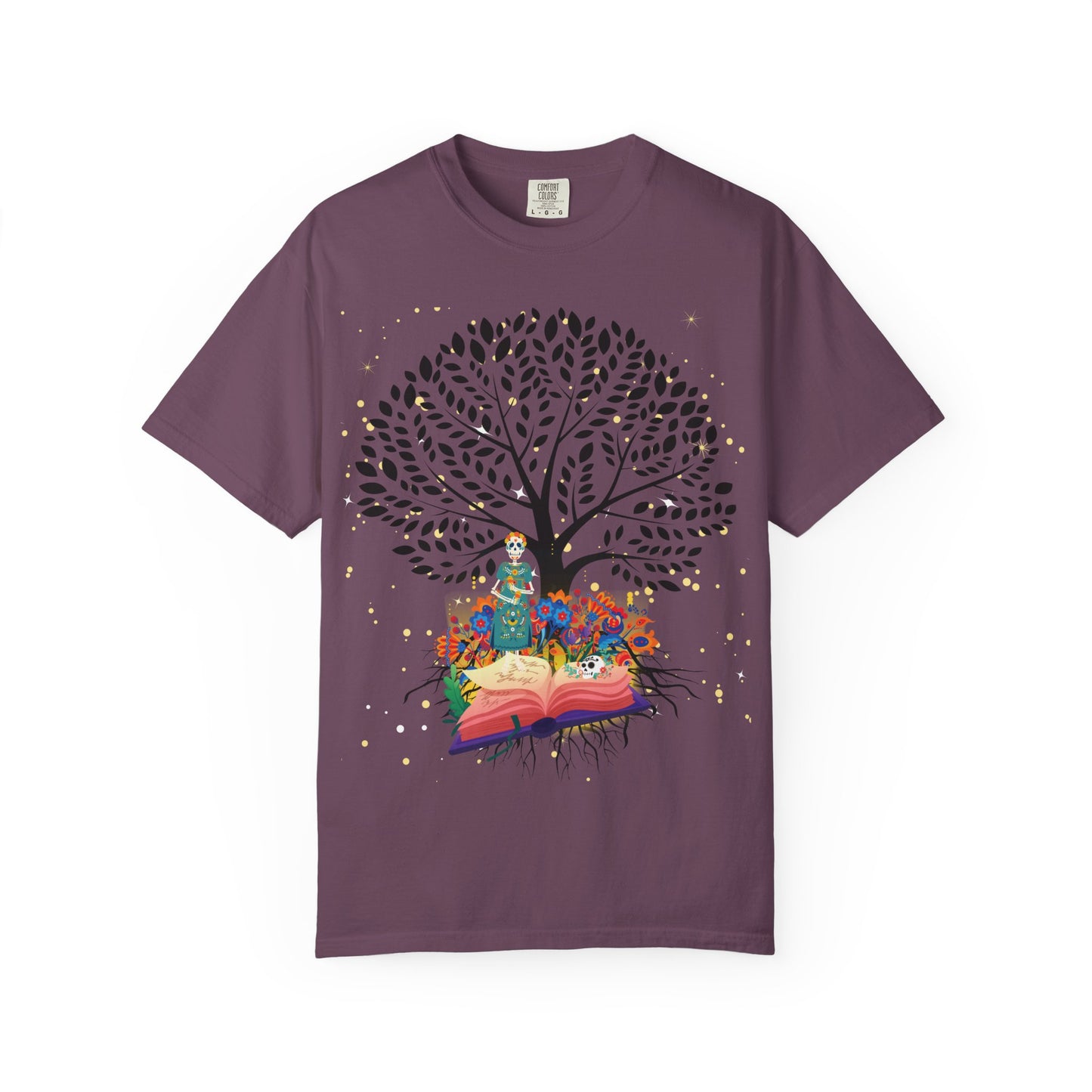 Tree of Life Unisex T-shirt with Calavera Design