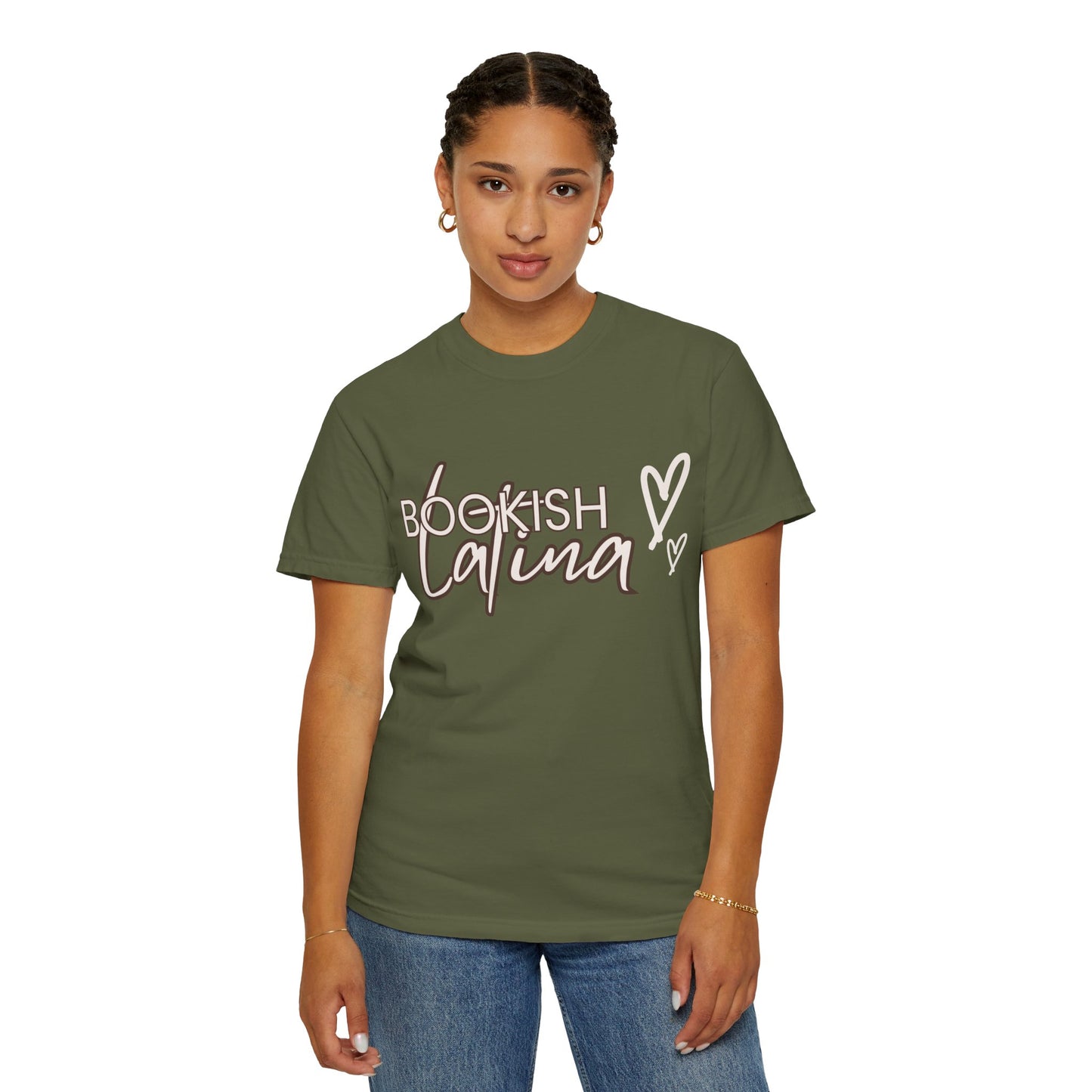 Bookish Latina Unisex T-Shirt- with hearts design