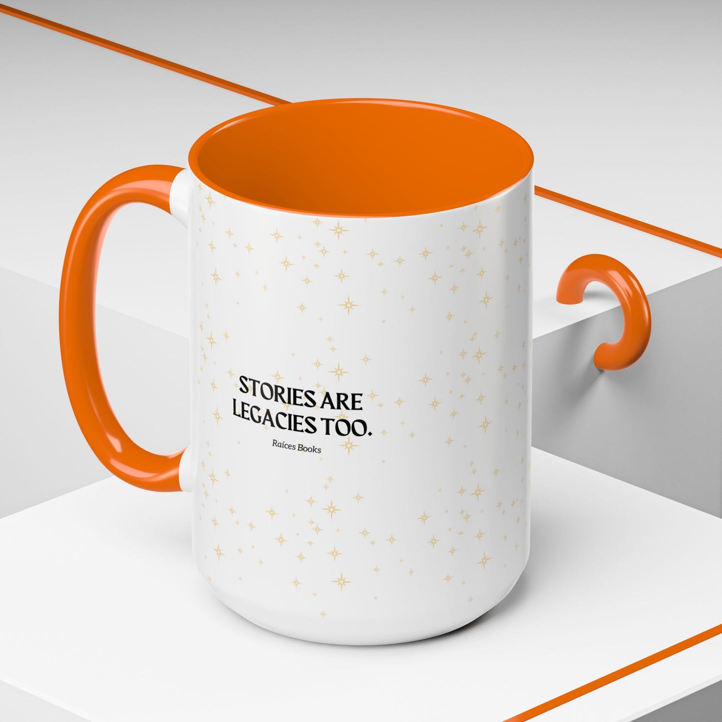 Coffee Mug - Stories are Legacies Too with Catrina, Tree, and Book Design