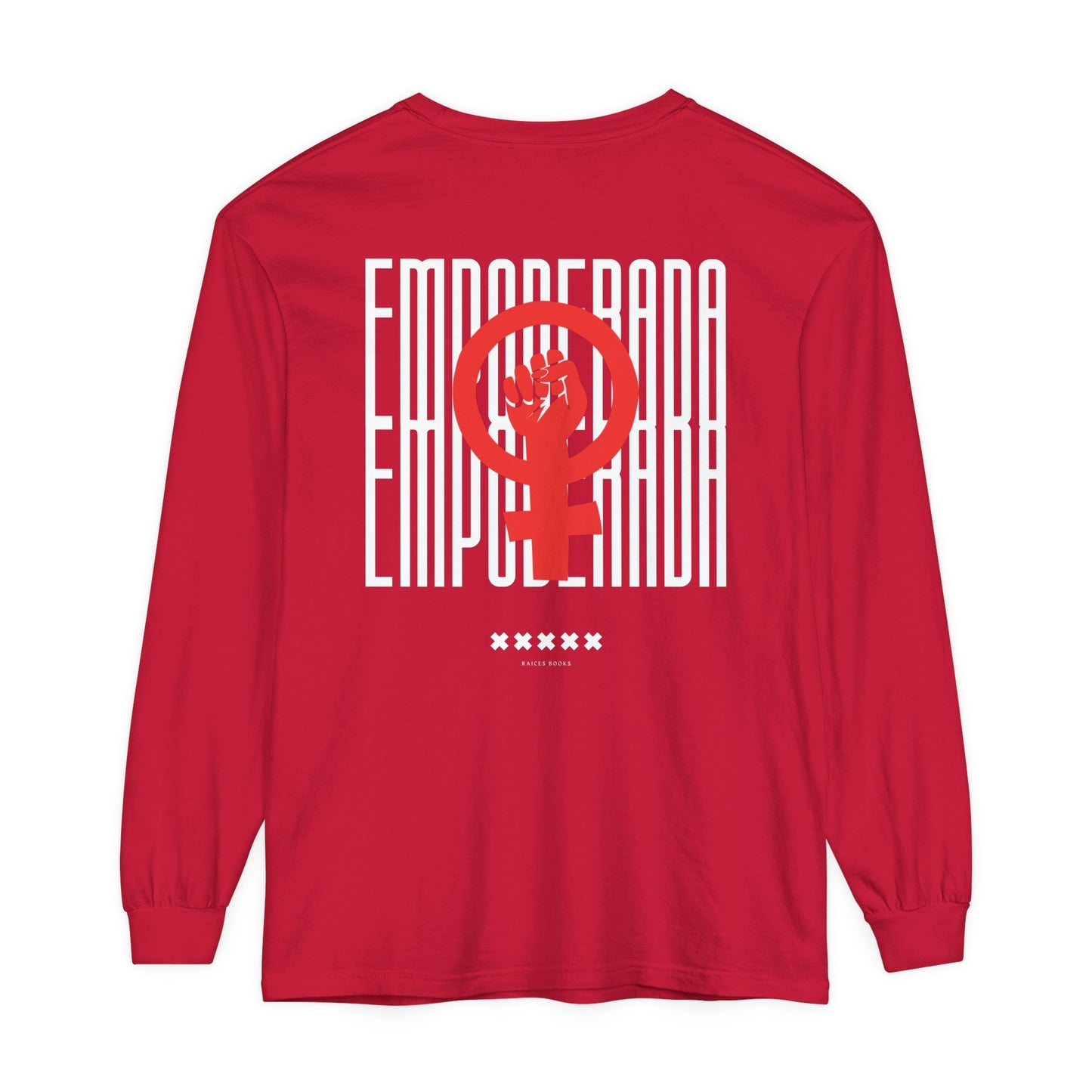 Empoderada Red Feminist Symbol Long Sleeve T-Shirt