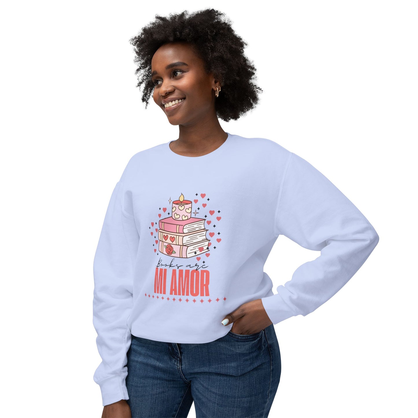 Books Are Mi Amor Crewneck Sweatshirt