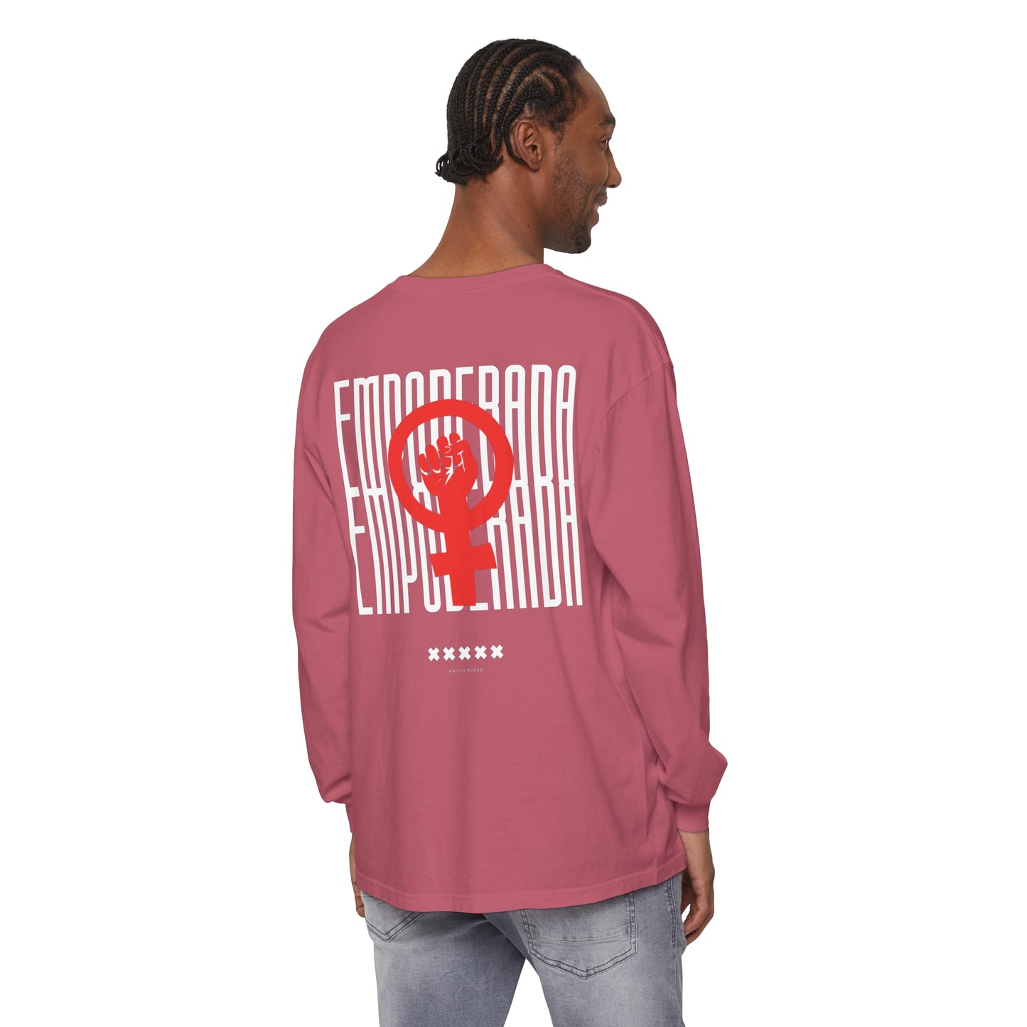 Empoderada Red Feminist Symbol Long Sleeve T-Shirt