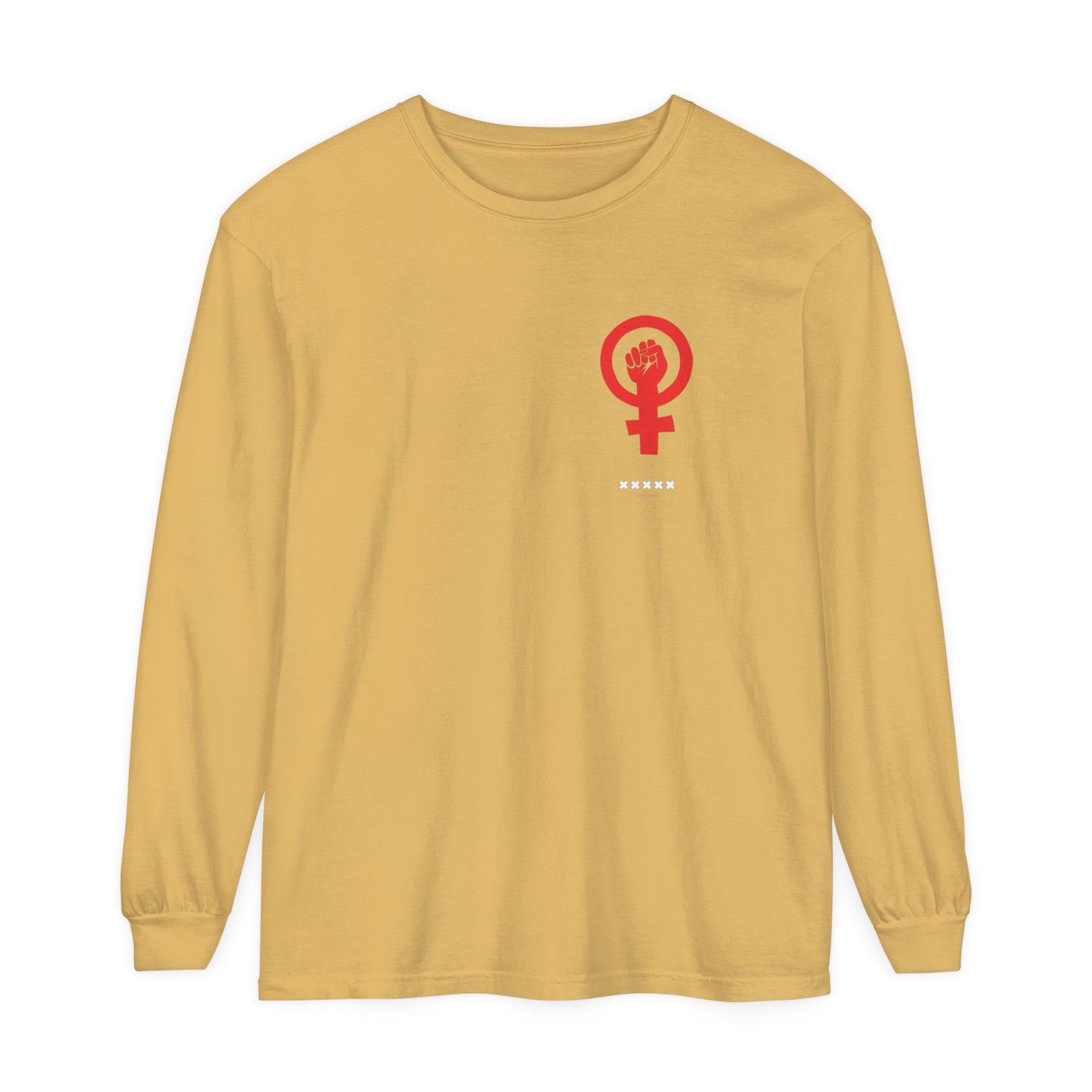 Empoderada Red Feminist Symbol Long Sleeve T-Shirt