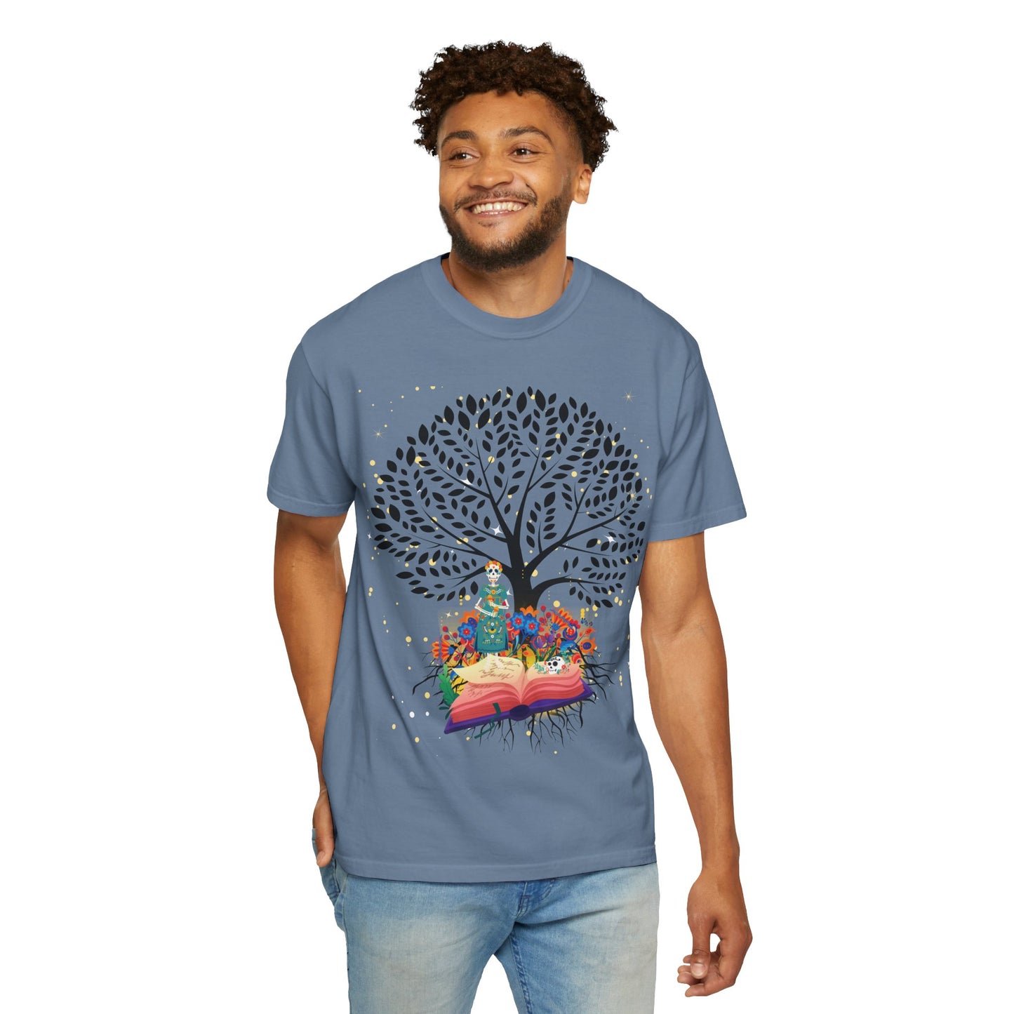 Tree of Life Unisex T-shirt with Calavera Design