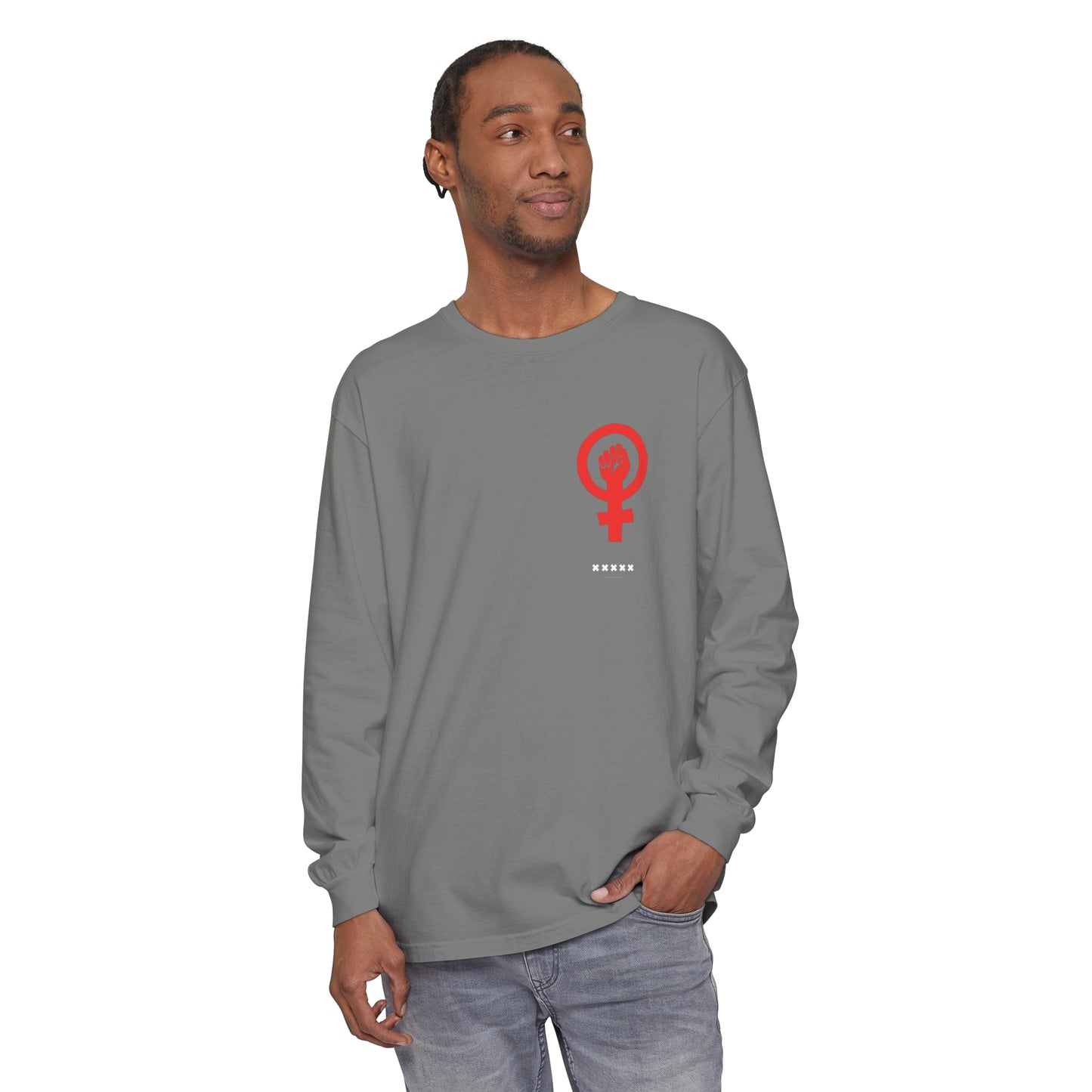 Empoderada Red Feminist Symbol Long Sleeve T-Shirt