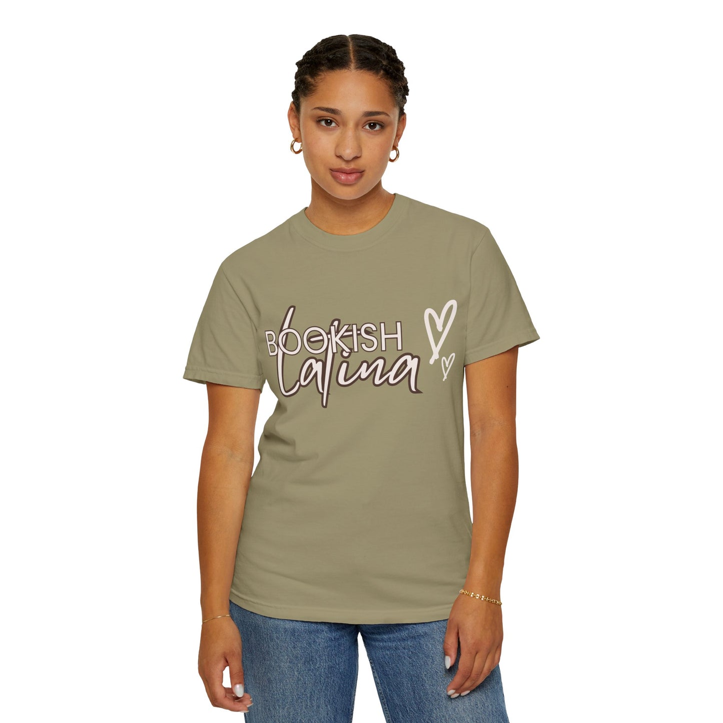 Bookish Latina Unisex T-Shirt- with hearts design