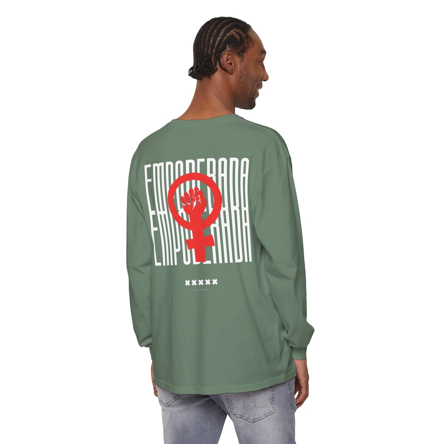 Empoderada Red Feminist Symbol Long Sleeve T-Shirt