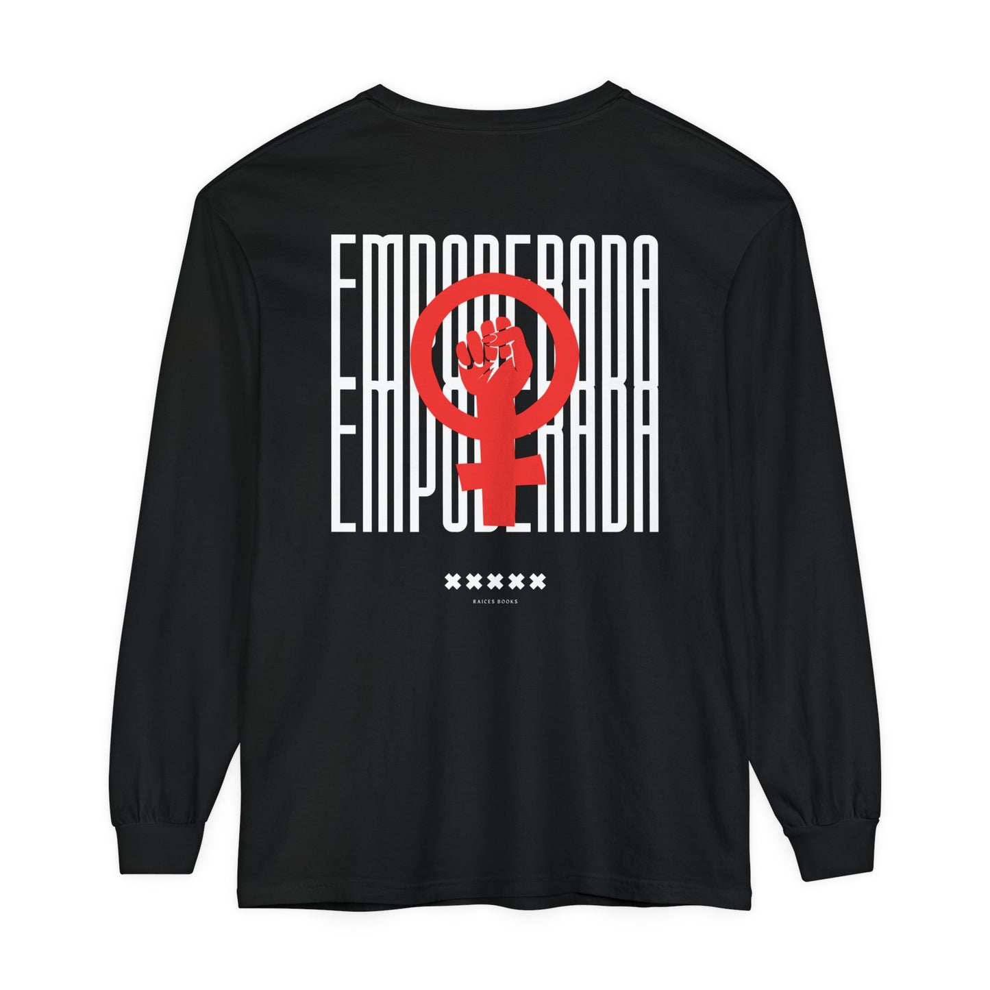 Empoderada Red Feminist Symbol Long Sleeve T-Shirt