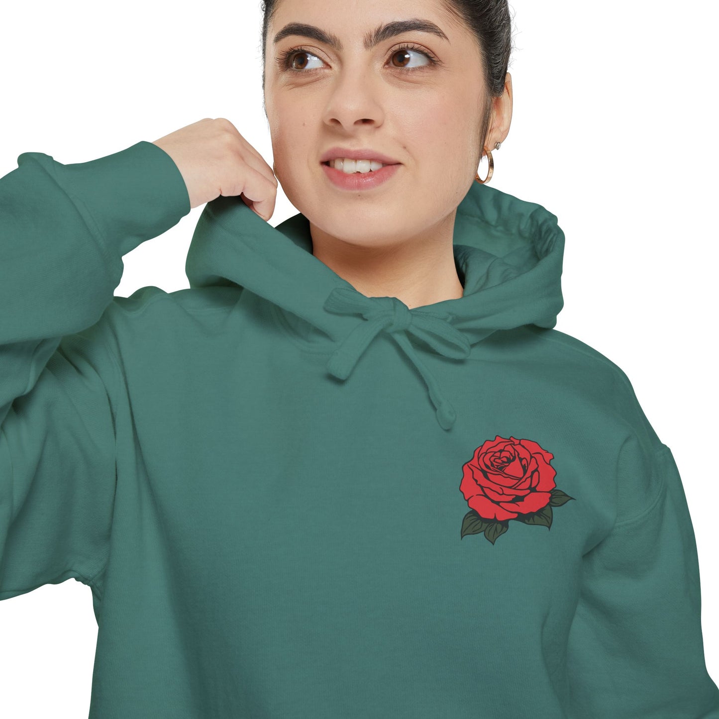 Hoodie - Amor Eterno with Skulls and Roses Design