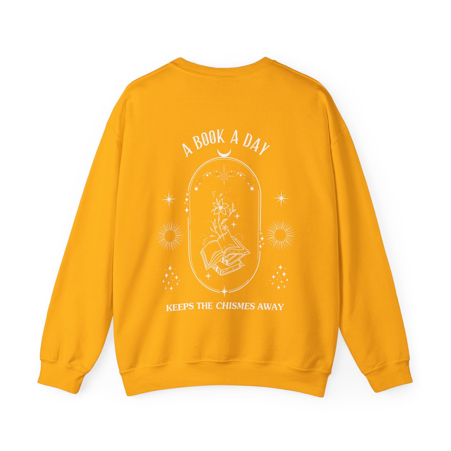 Book Lover Crewneck Sweatshirt - A book a day keeps the chisme away