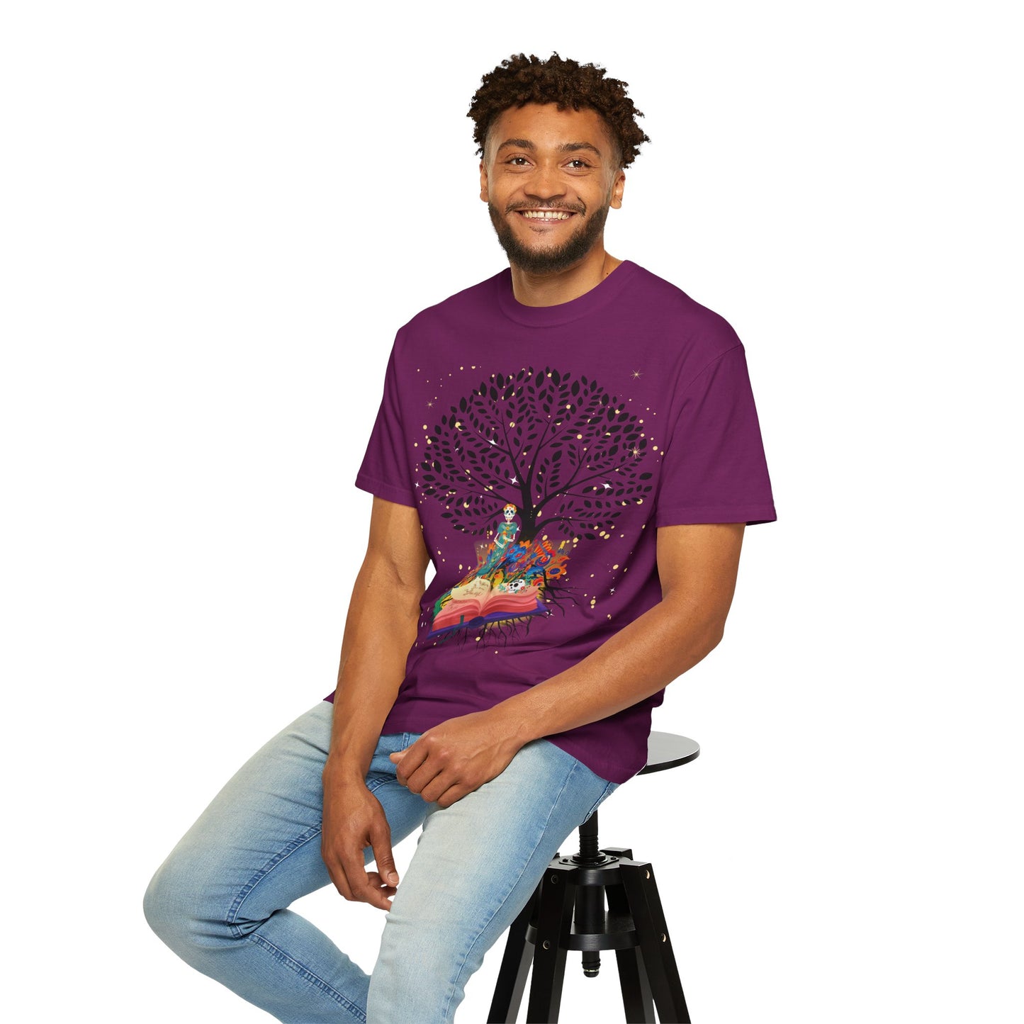 Tree of Life Unisex T-shirt with Calavera Design