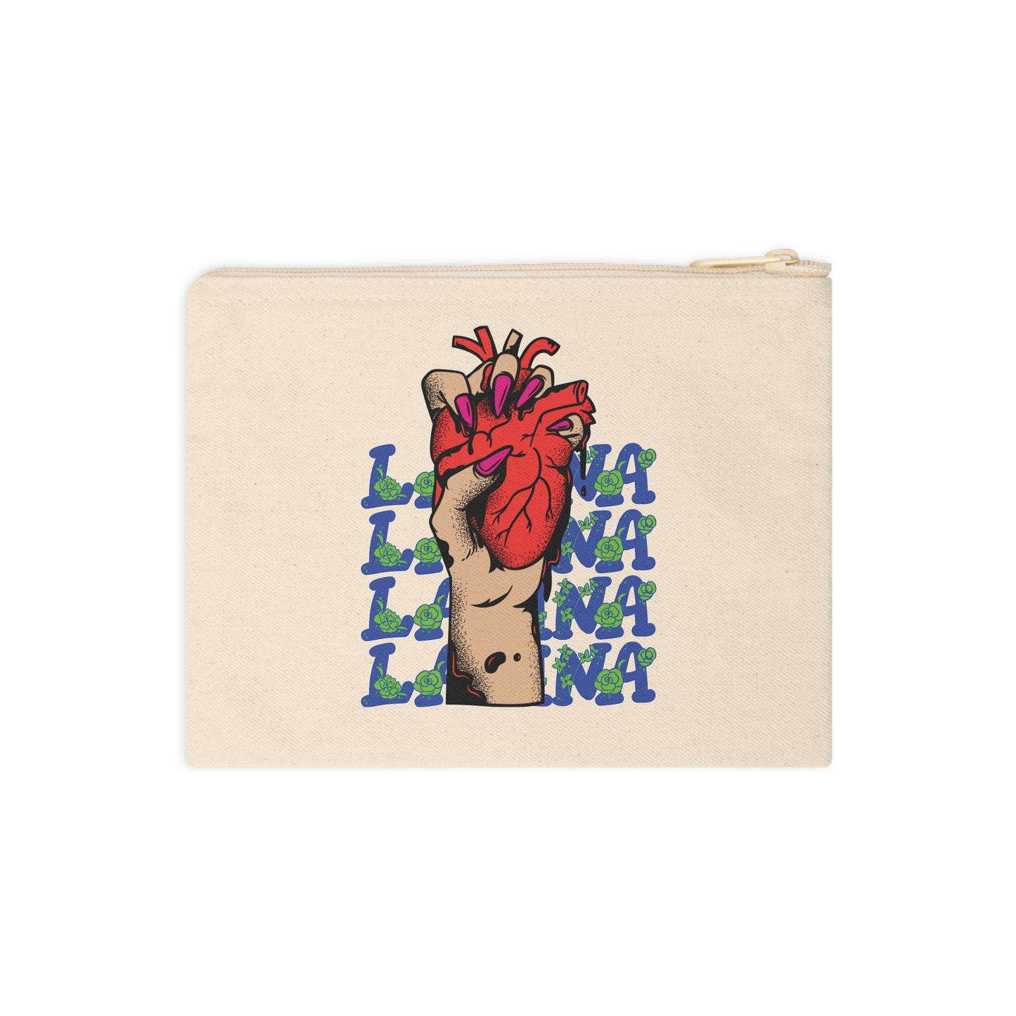 Zipper Pouch - Latina Heart Design