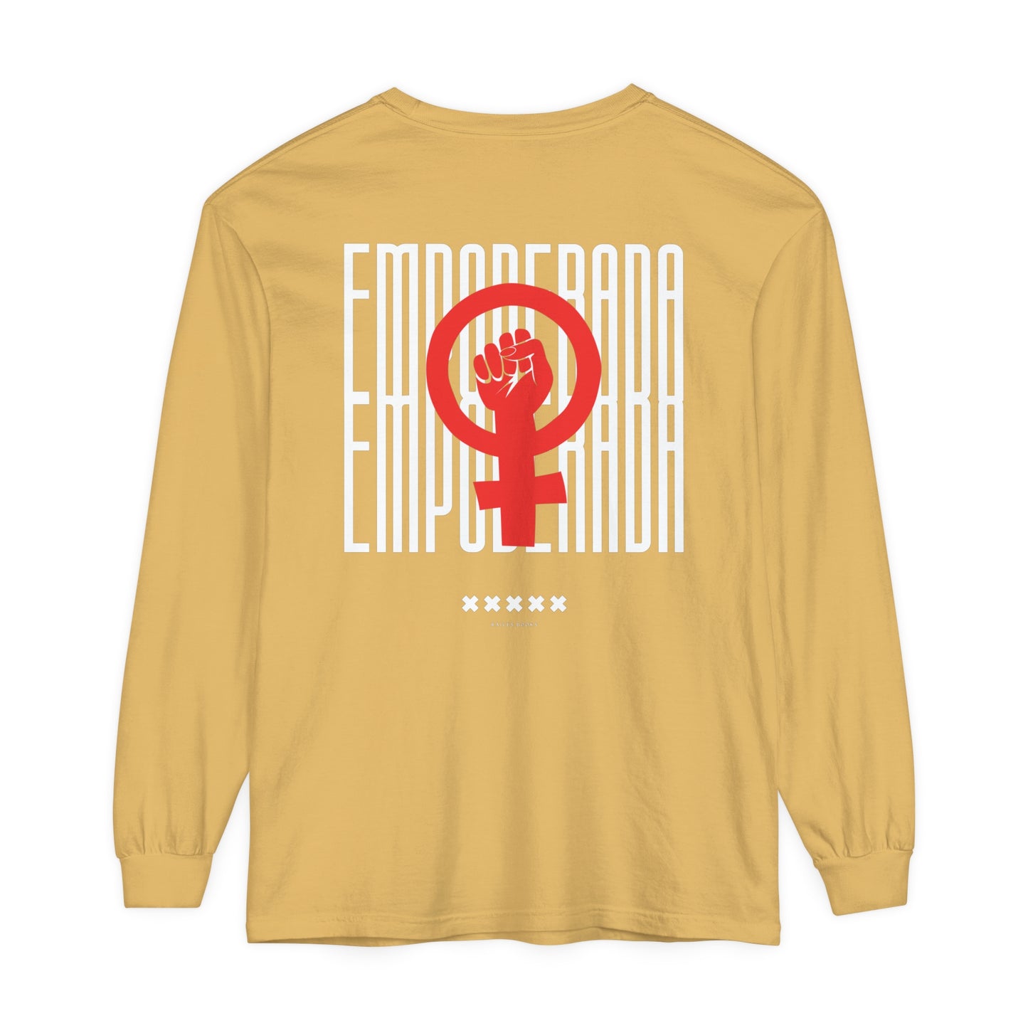 Empoderada Red Feminist Symbol Long Sleeve T-Shirt