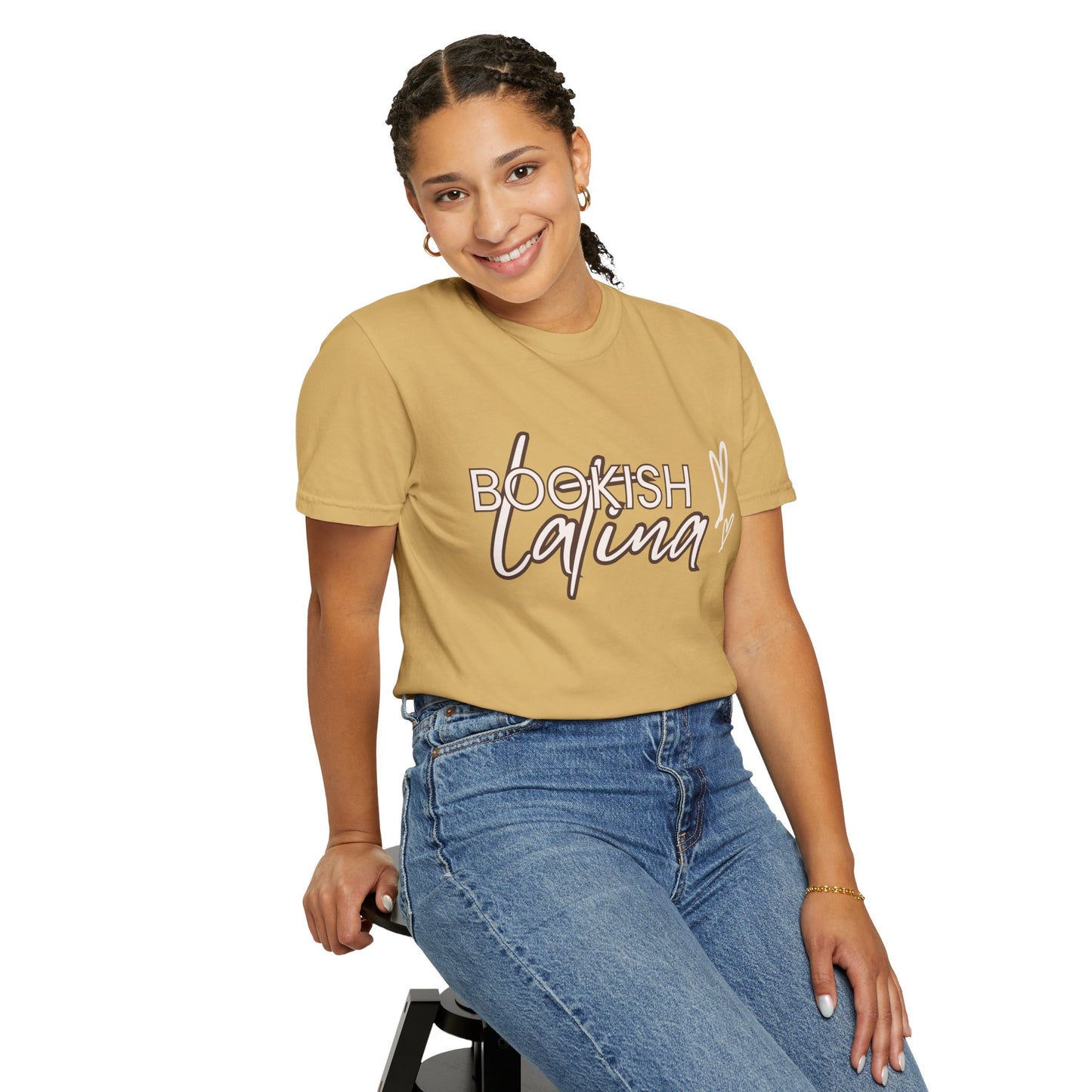 Bookish Latina Unisex T-Shirt- with hearts design