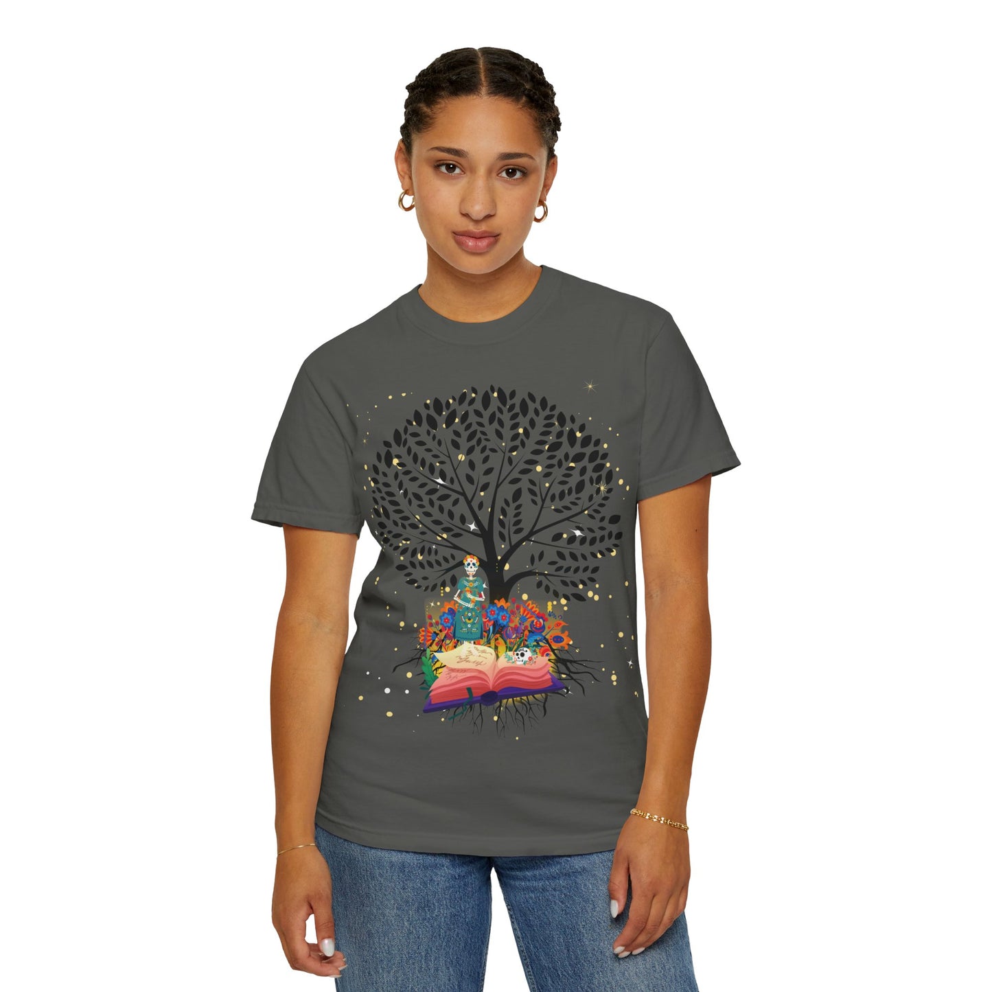 Tree of Life Unisex T-shirt with Calavera Design
