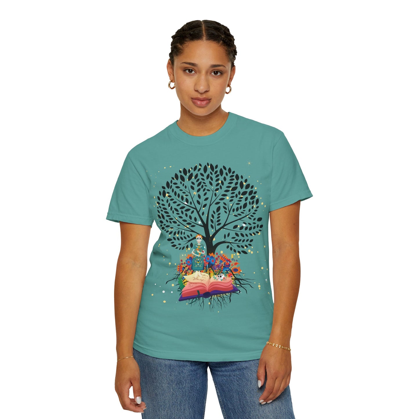 Tree of Life Unisex T-shirt with Calavera Design
