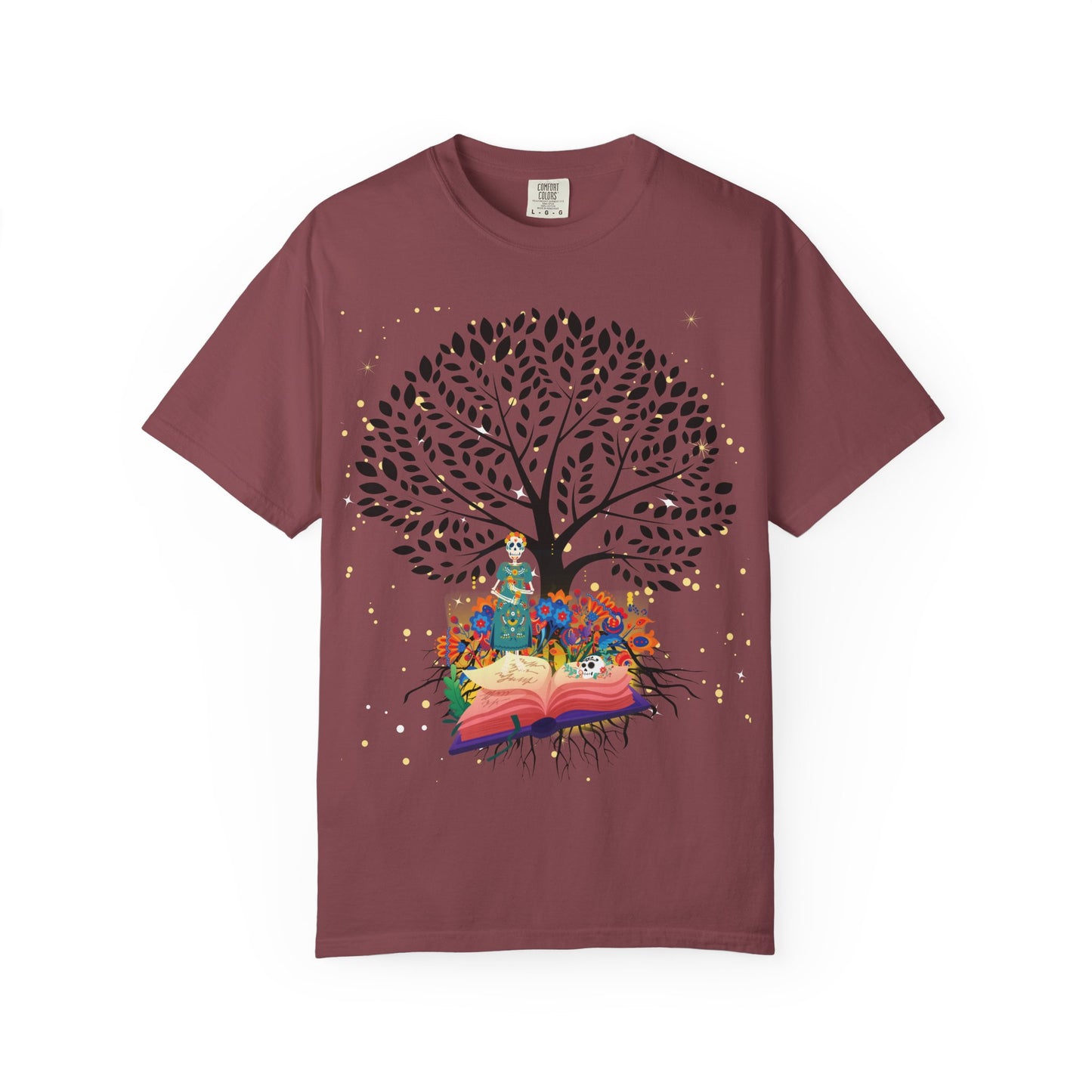 Tree of Life Unisex T-shirt with Calavera Design