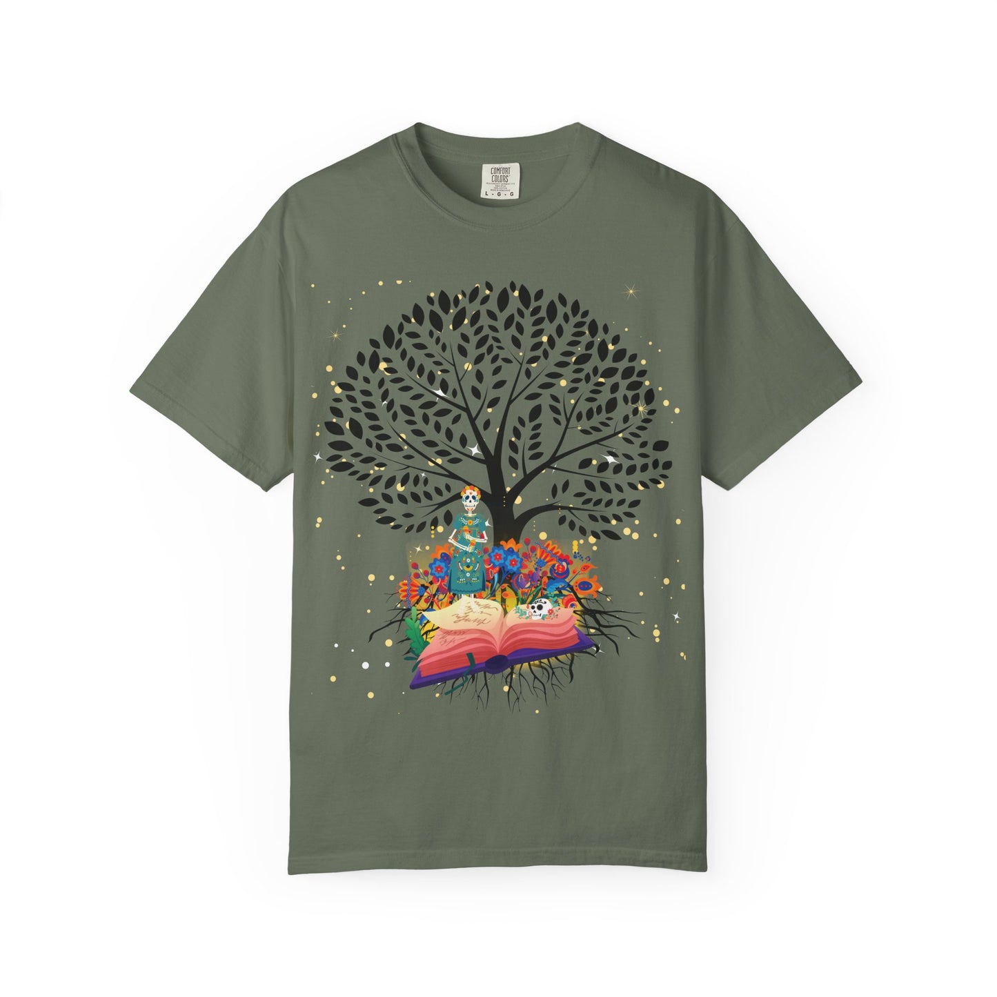 Tree of Life Unisex T-shirt with Calavera Design