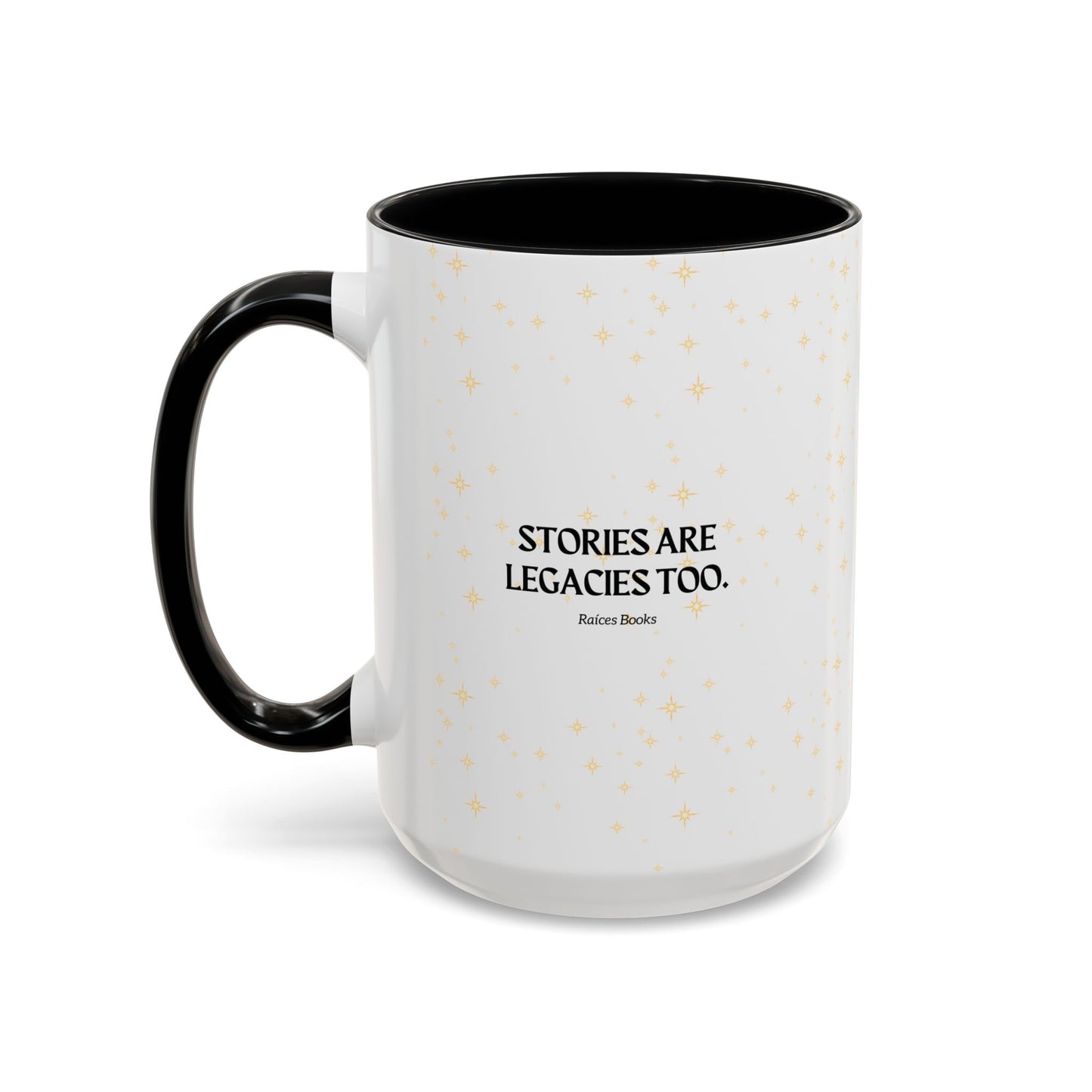 Coffee Mug - Stories are Legacies Too with Catrina, Tree, and Book Design