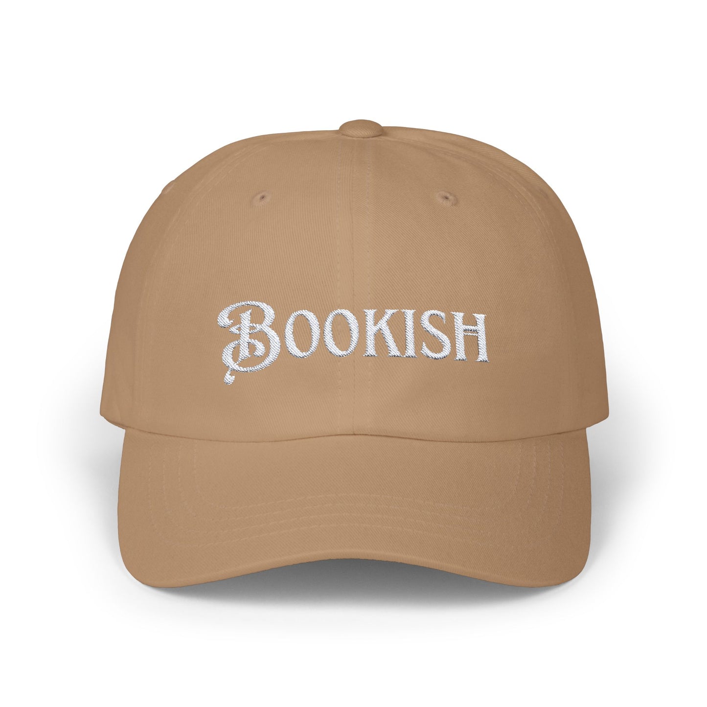 Embroidered Bookish Cap