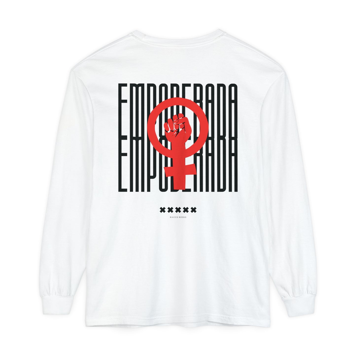 Empoderada Red Feminist Symbol Long Sleeve T-Shirt