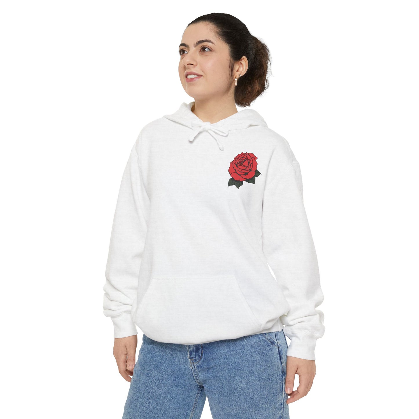 Hoodie - Amor Eterno with Skulls and Roses Design