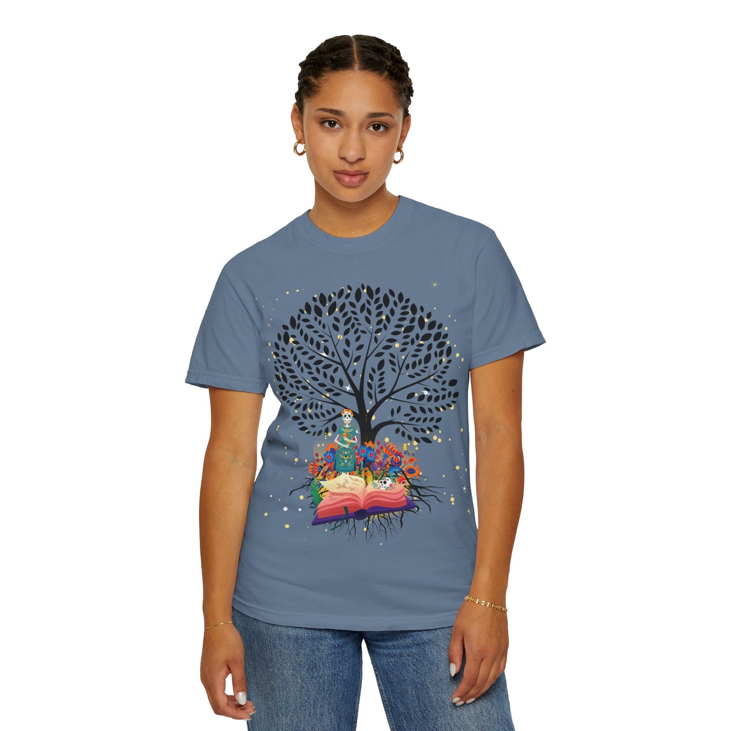 Tree of Life Unisex T-shirt with Calavera Design