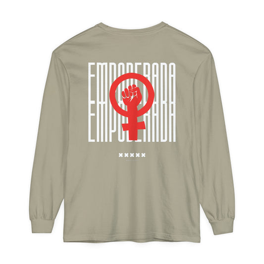 Empoderada Red Feminist Symbol Long Sleeve T-Shirt