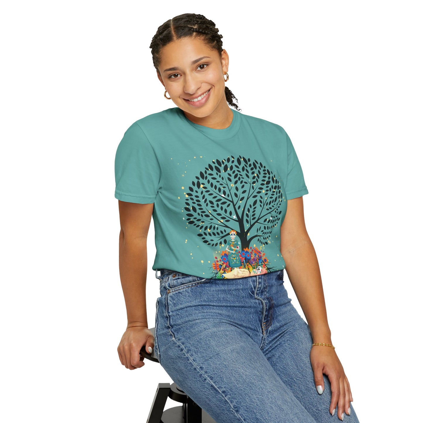 Tree of Life Unisex T-shirt with Calavera Design