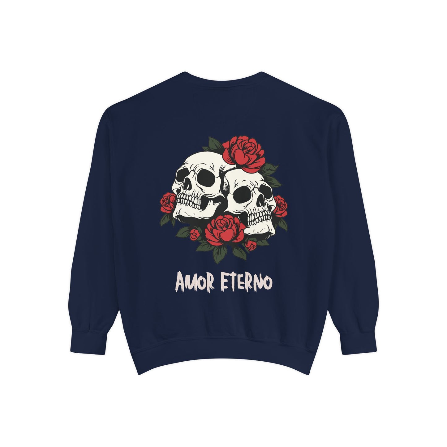 Skull and Roses Sweatshirt - Amor Eterno Design