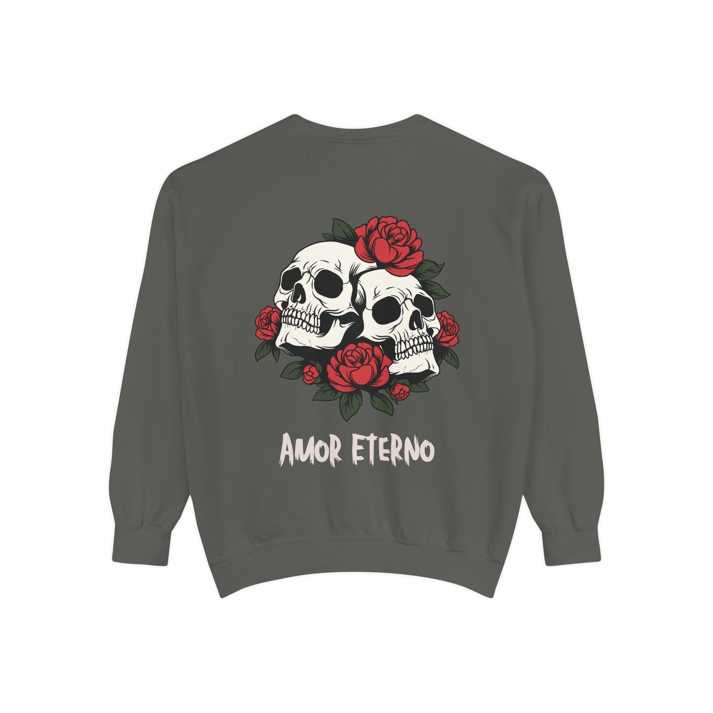 Skull and Roses Sweatshirt - Amor Eterno Design