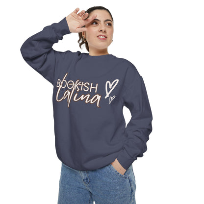 Bookish Latina Sweatshirt- with hearts design